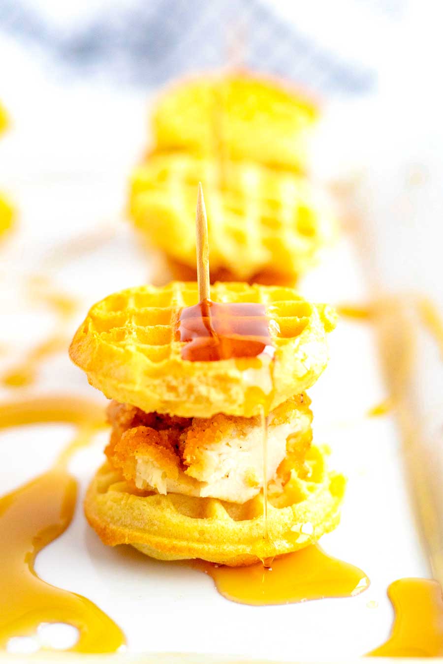 chicken and waffle sliders