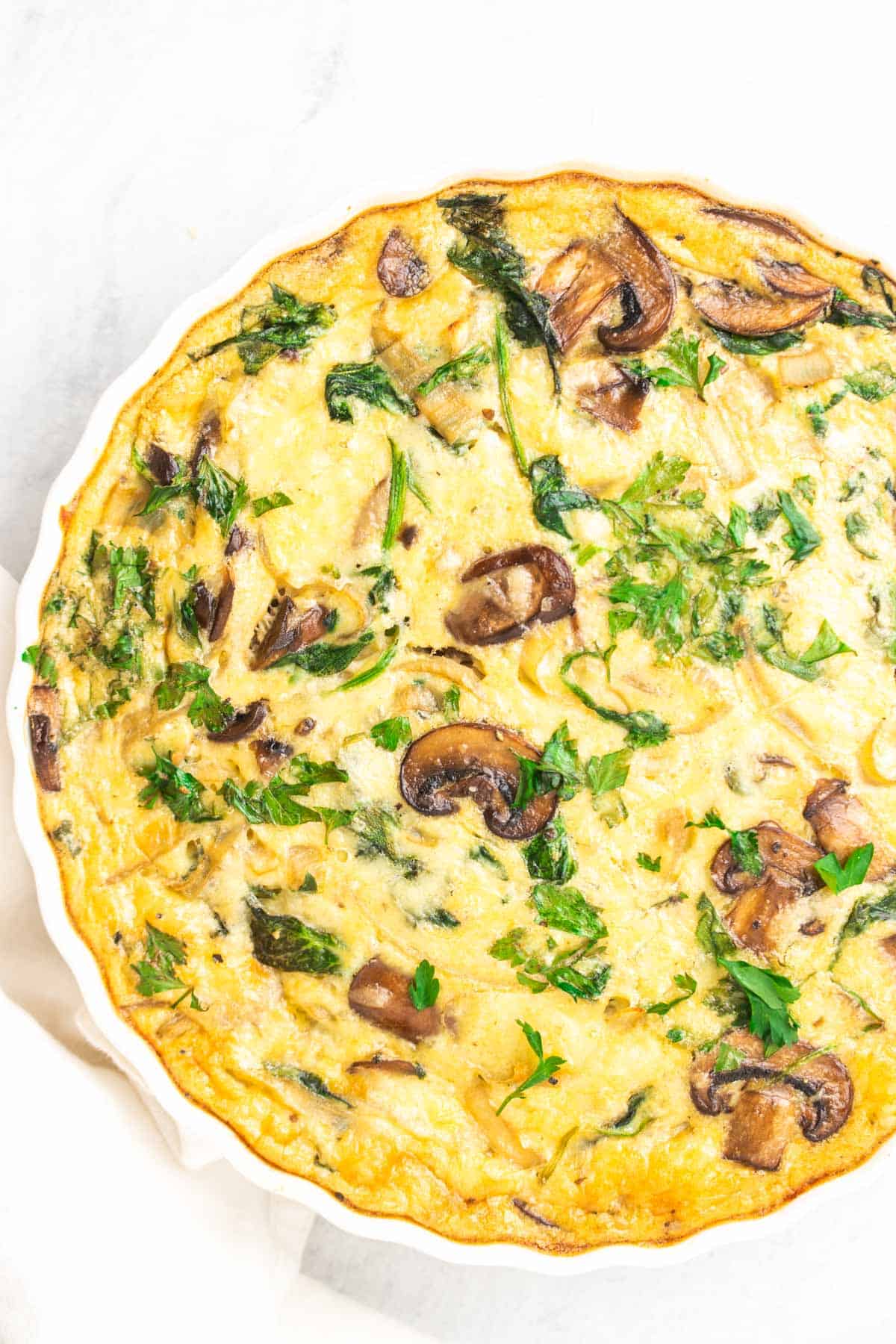 spinach quiche