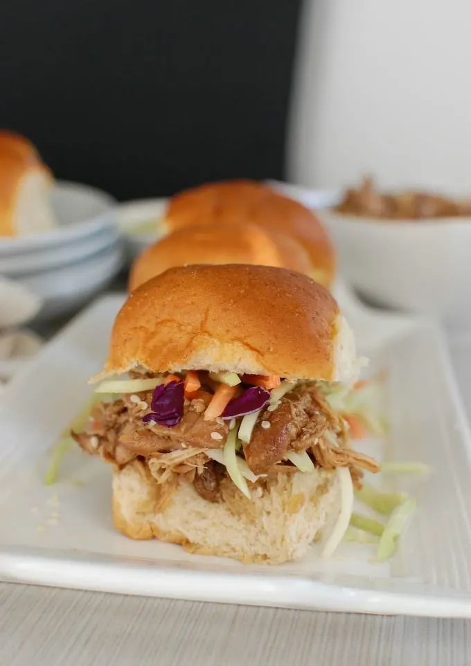 Asian honey sesame chicken sliders