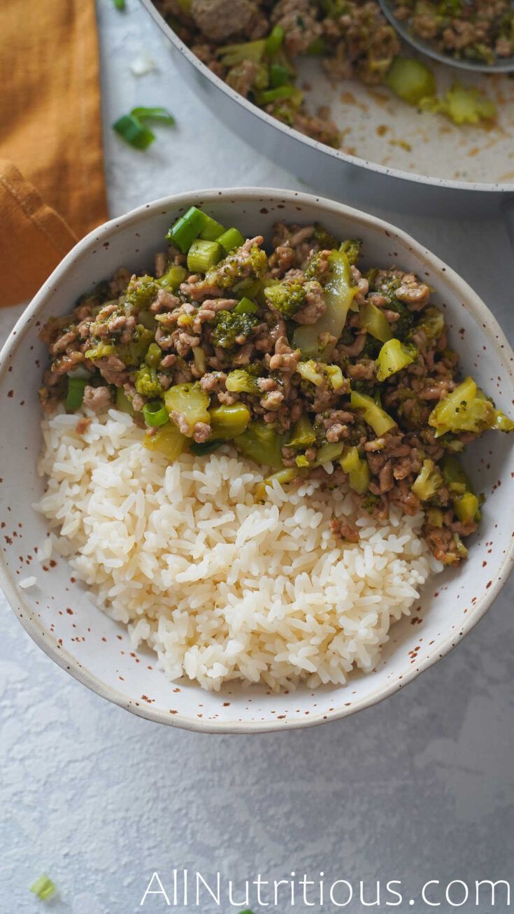 ground pork stir fry