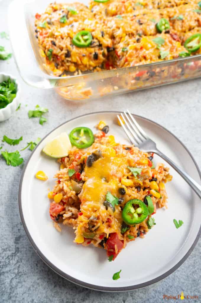 vegetarian Mexican casserole