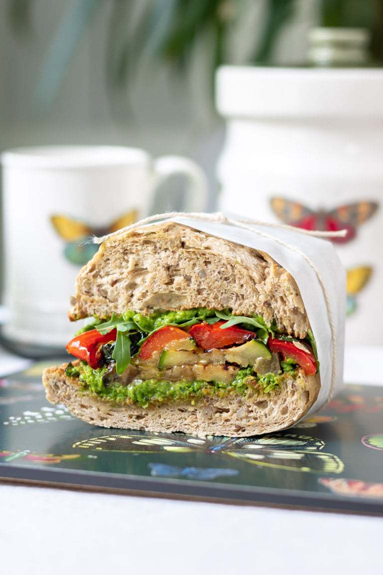 roasted vegetable sandwich