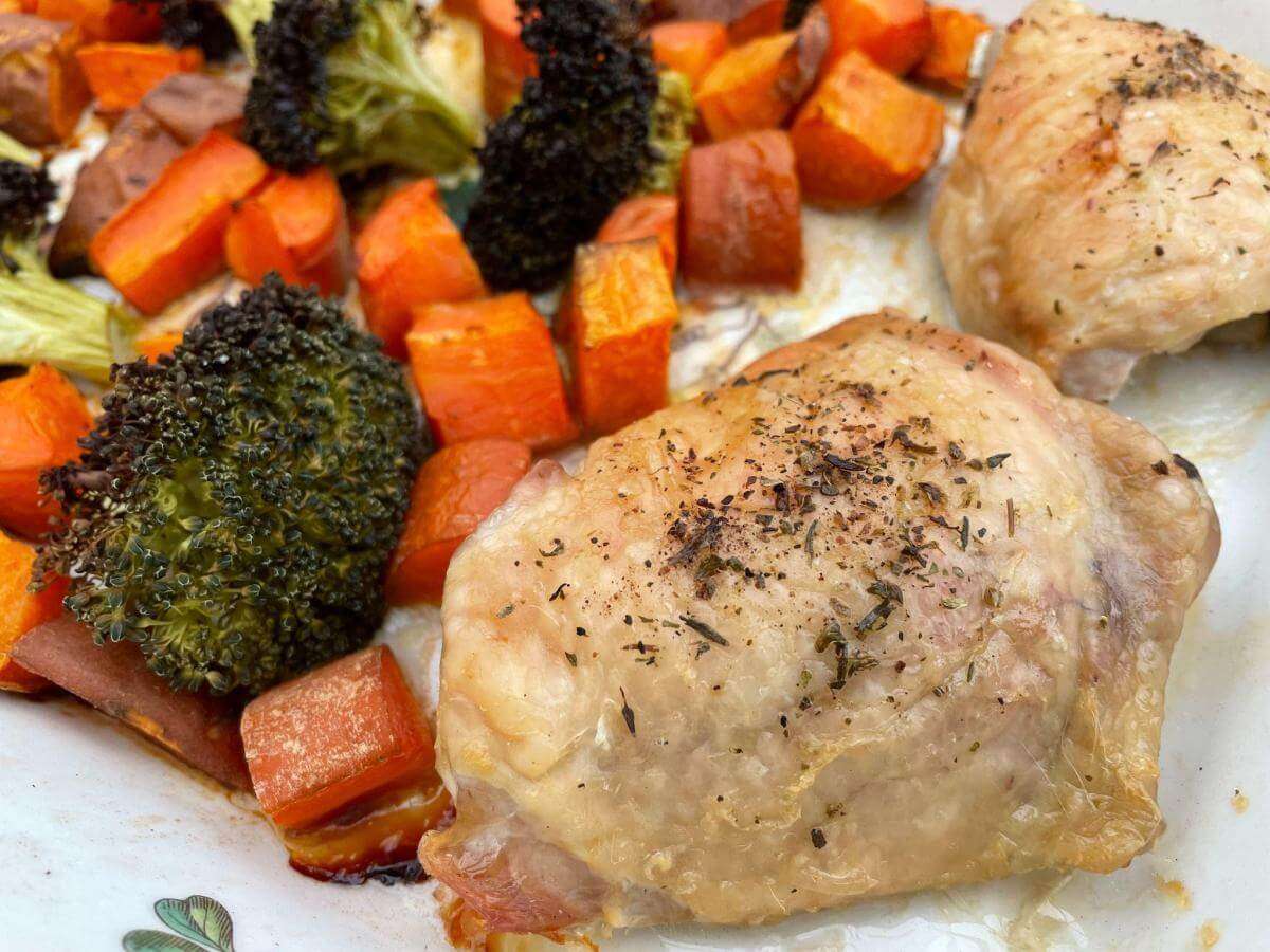 healthy chicken tray bake