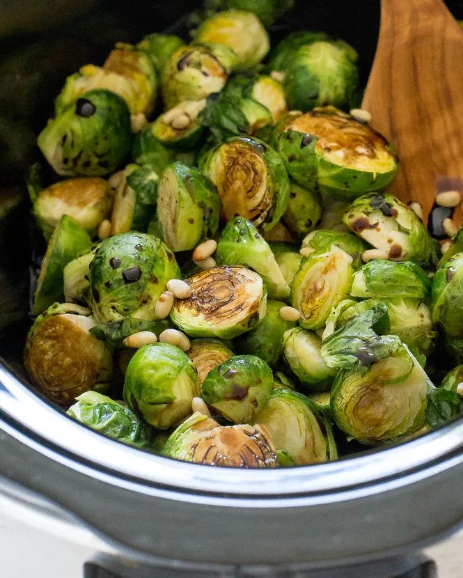 balsamic sprouts