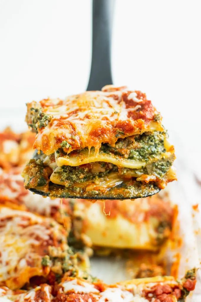 sausage and spinach lasagna