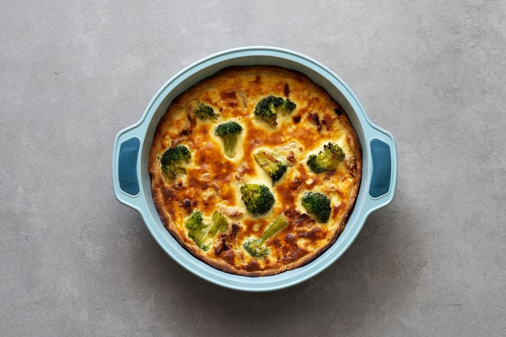 chicken broccoli quiche