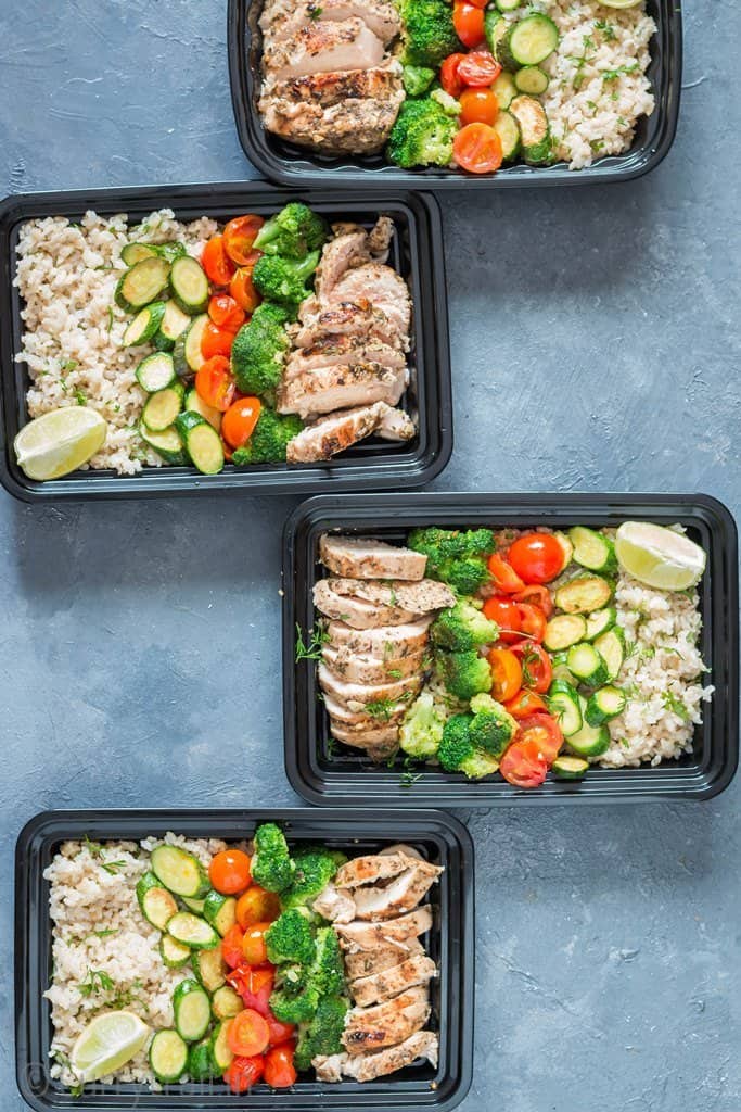 chicken brown rice meal prep