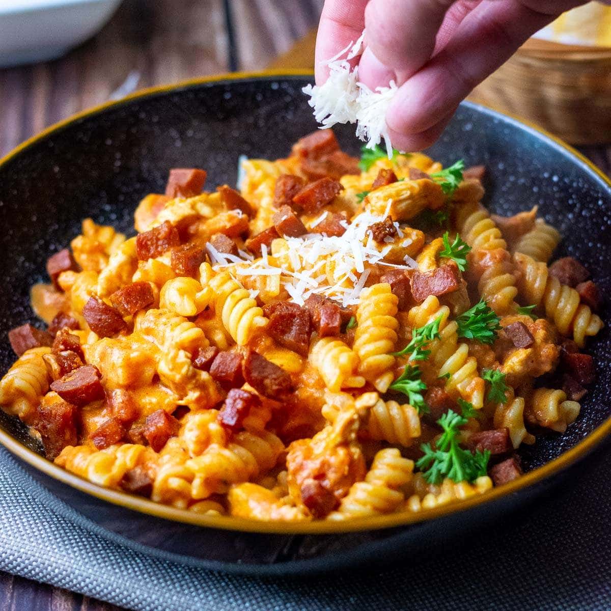 chicken chorizo pasta