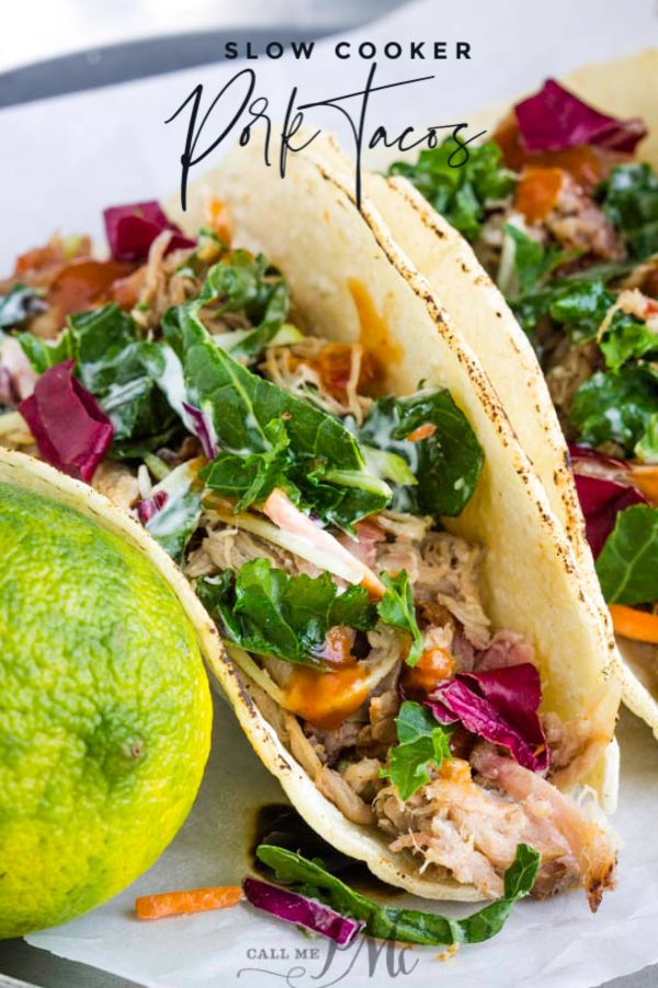 slow cooker pulled pork tacos