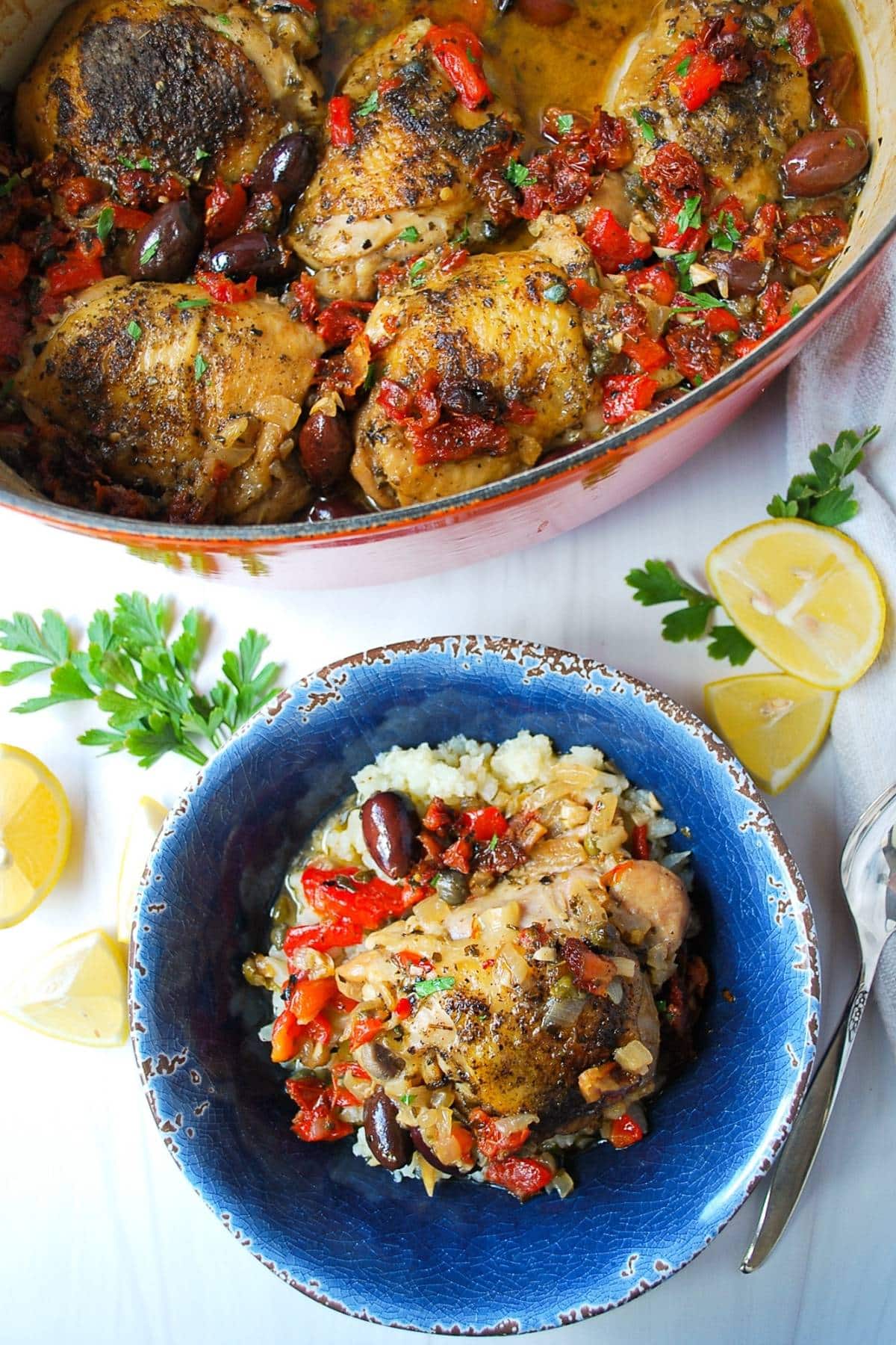 Greek chicken stew