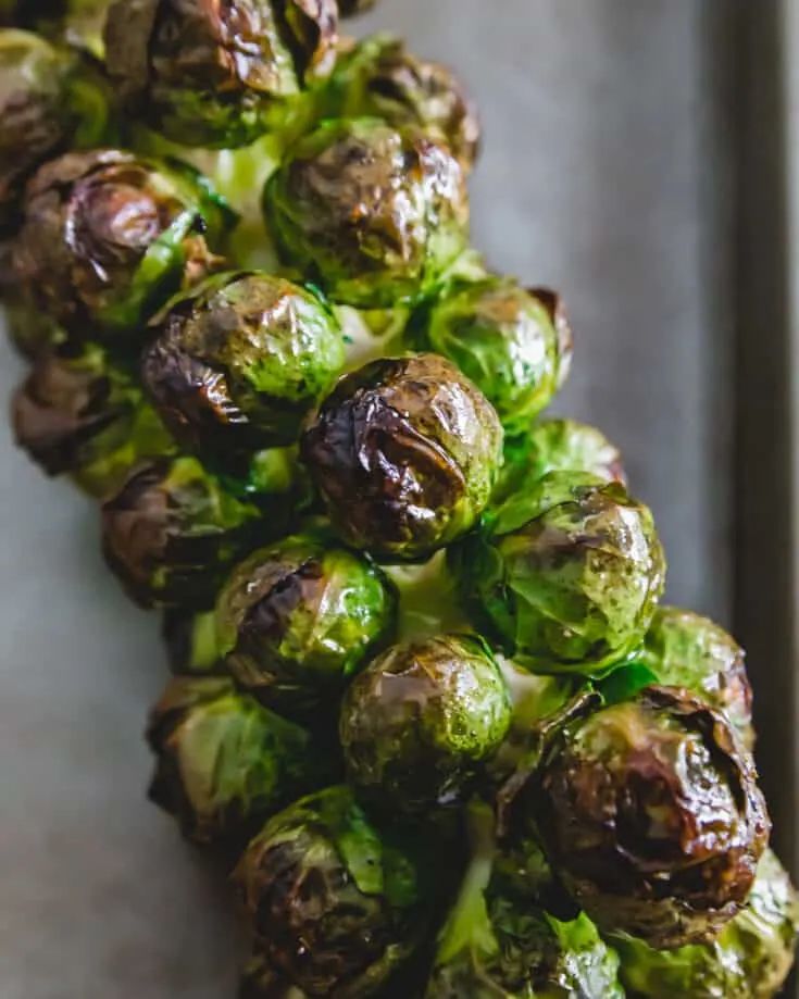 maple roasted brussel sprouts