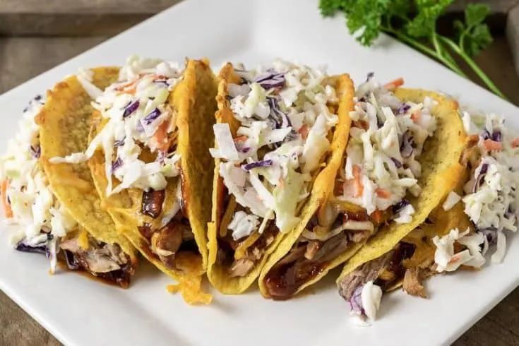 smokey pulled pork tacos