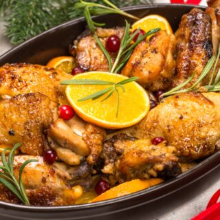 cranberry chicken with oranges