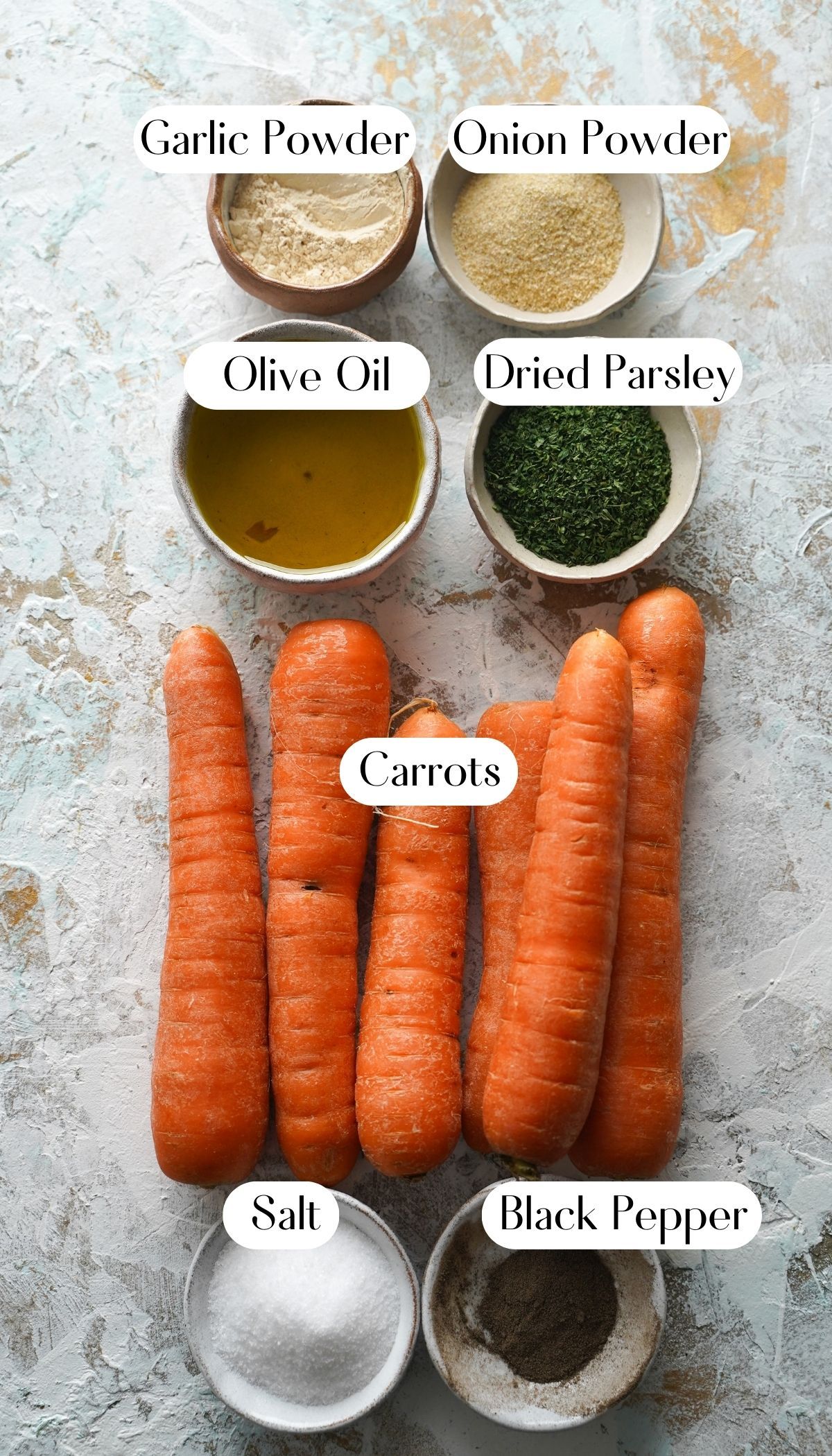 ingredients for air fryer carrots