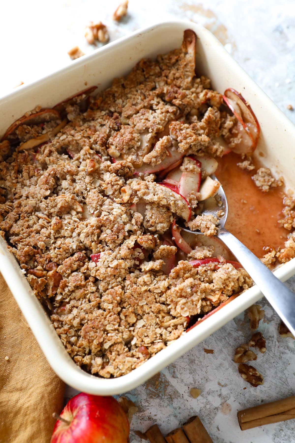 healthy apple crisp