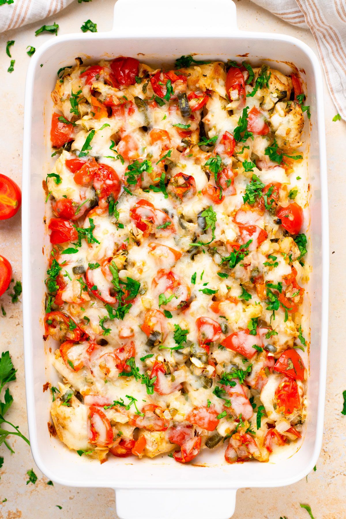 Savory Salsa Fresca Chicken Bake