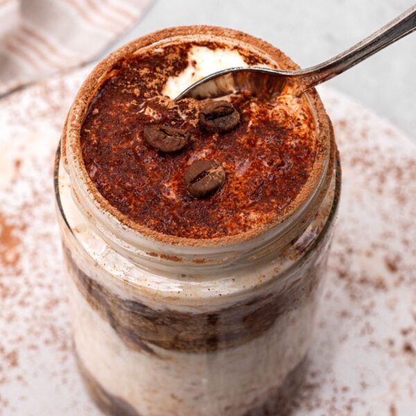tiramisu protein overnight oats