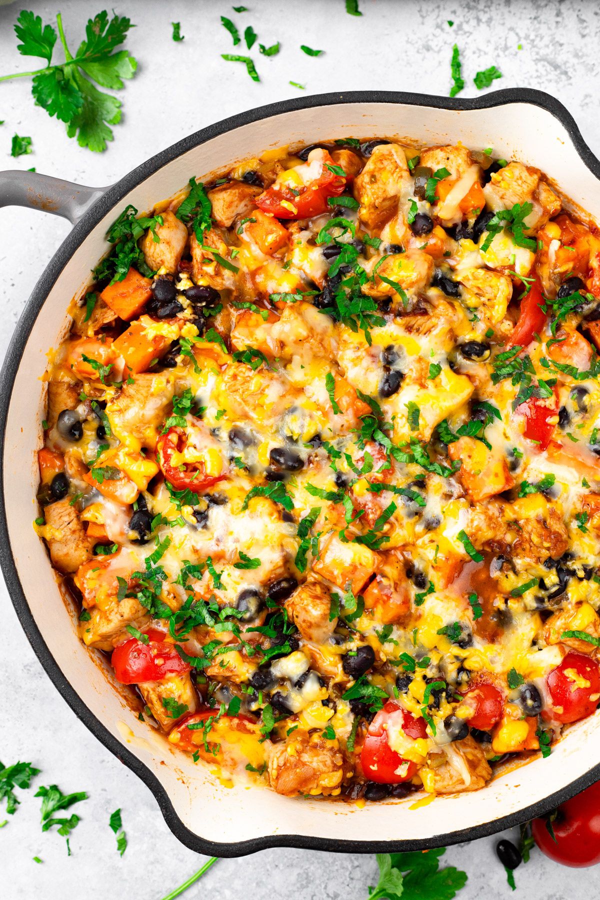 Delicious Chicken and Sweet Potato Skillet