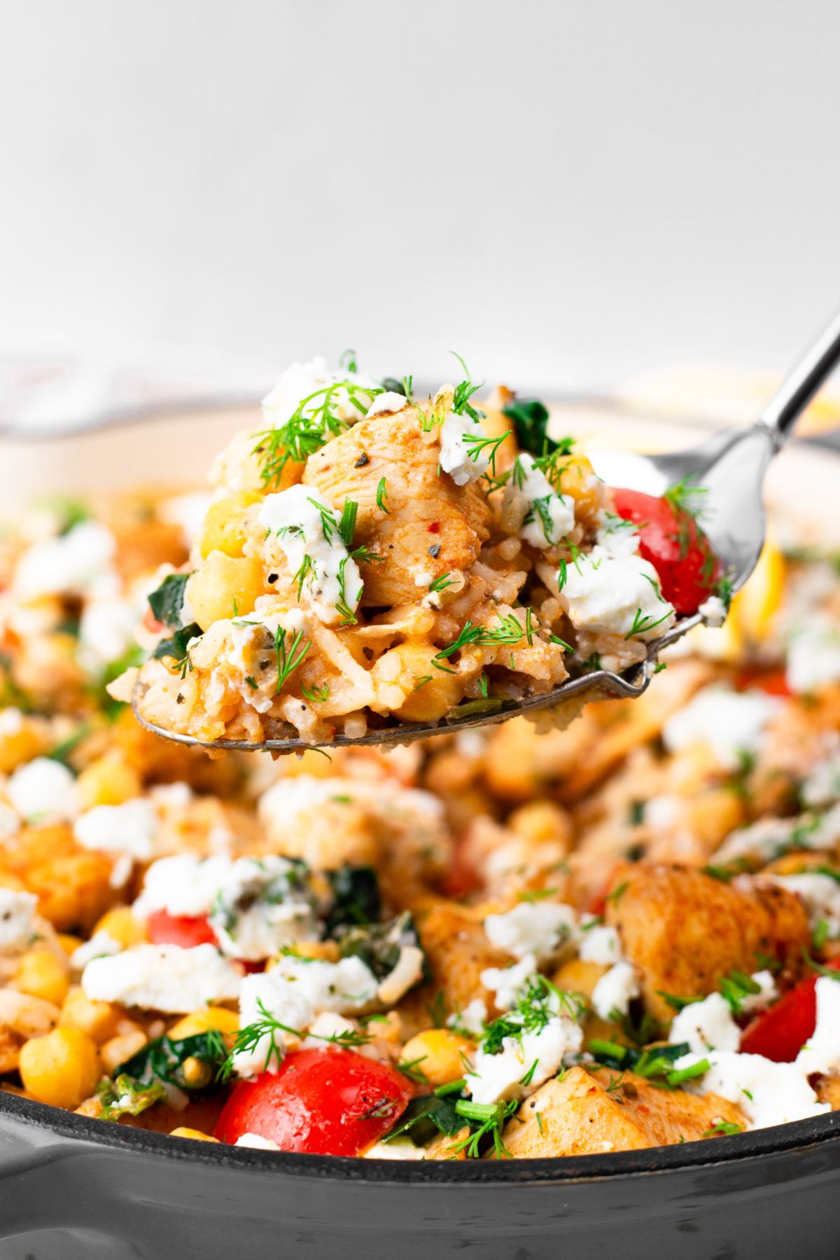 Delicious Greek Chicken with Lemon Rice and Tomatoes