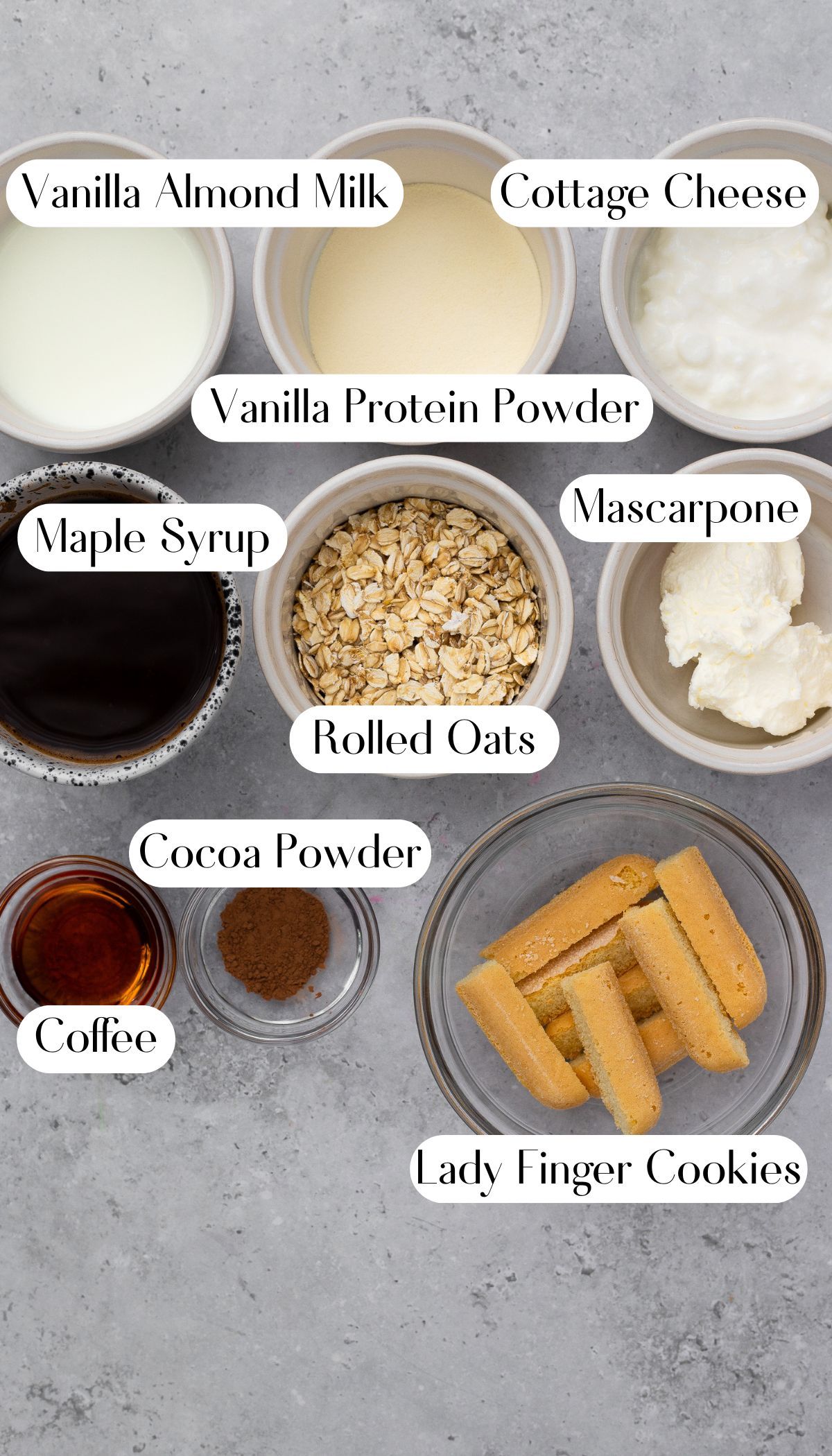 Creamy Tiramisu Protein Overnight Oats