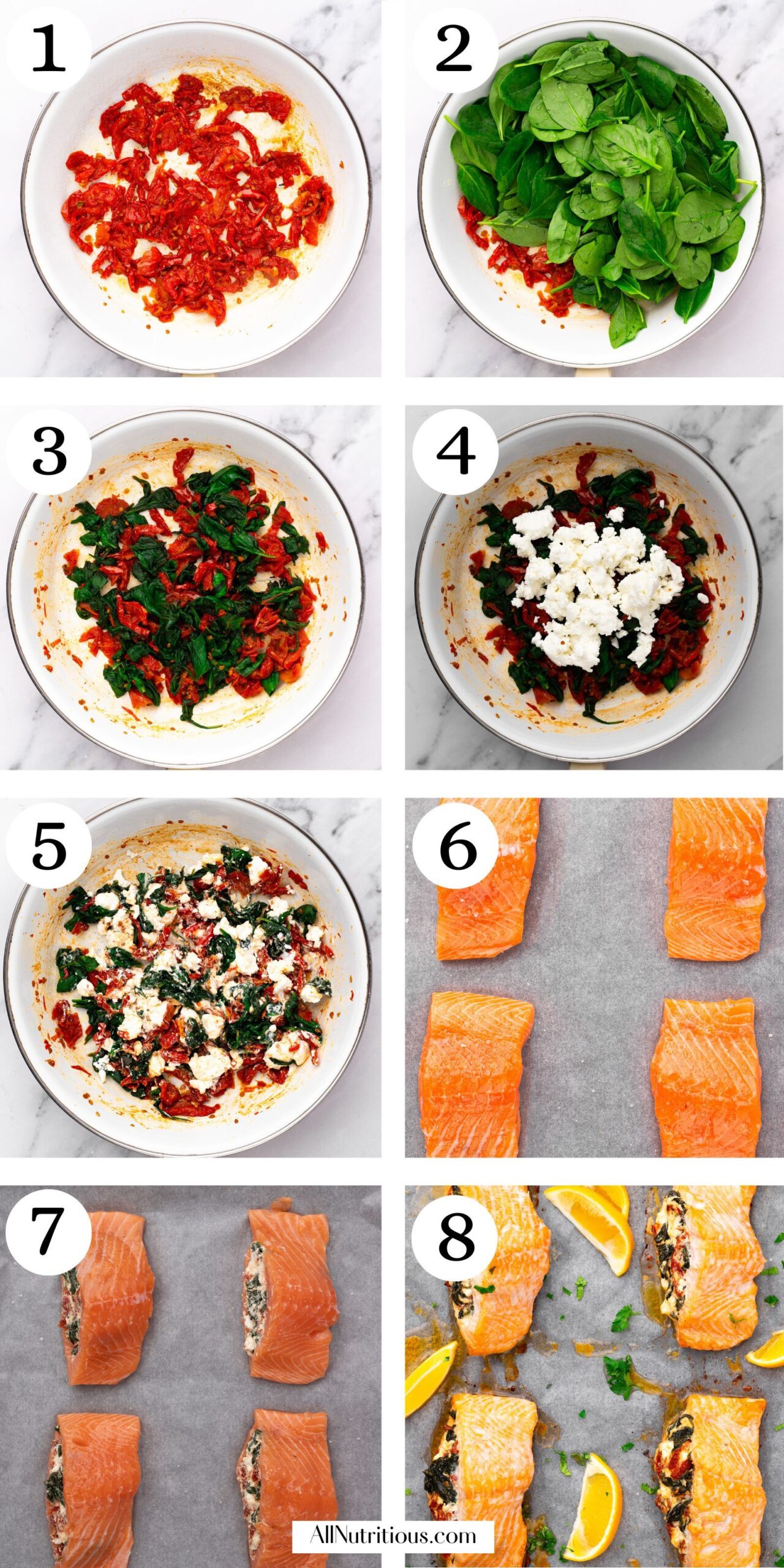 Low Carb Stuffed Salmon