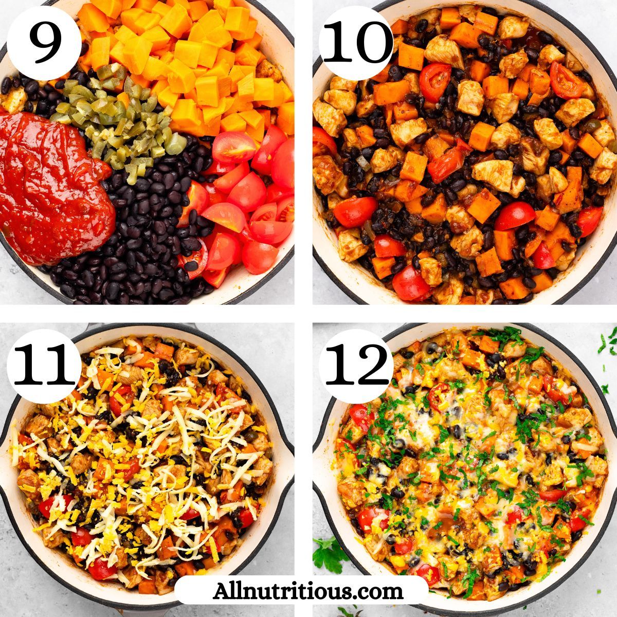 Healthy Mexican Chicken and Sweet Potato Skillet