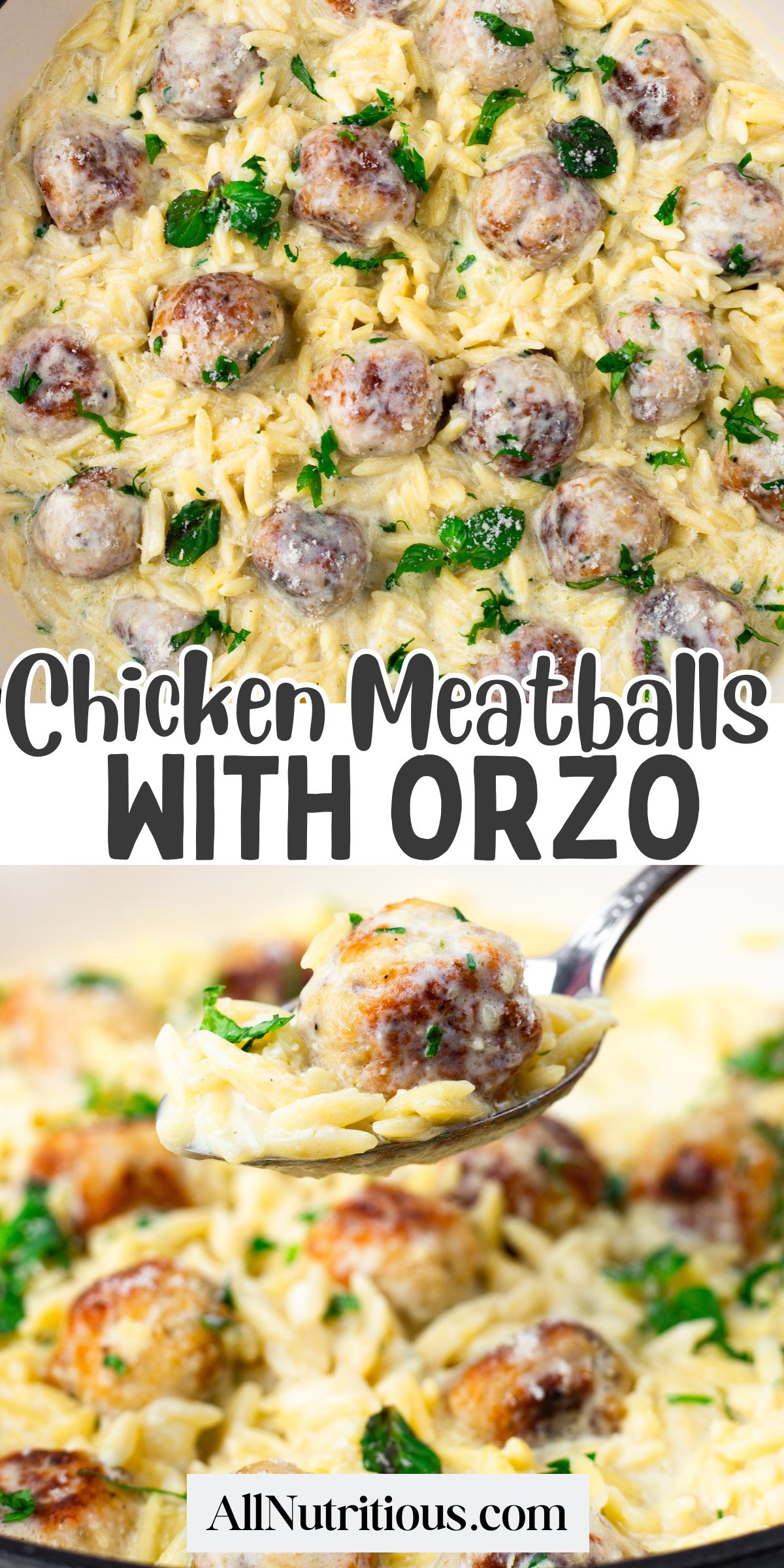 recipe for chicken meatballs with orzo