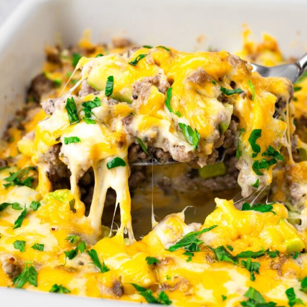 Keto Zucchini Beef Casserole