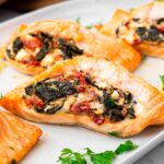 Mediterranean Stuffed Salmon