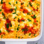 Buffalo Chicken Cauliflower Casserole featured