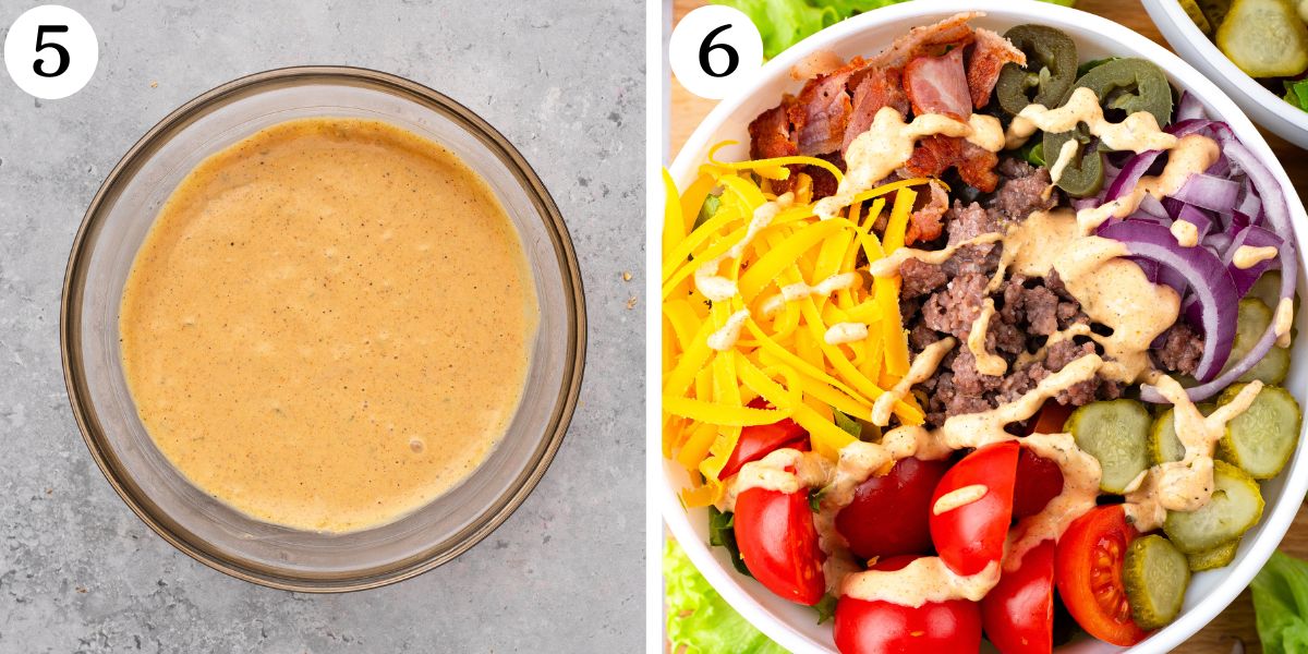 Yummy Cheeseburger Bowls Instructions 5-6