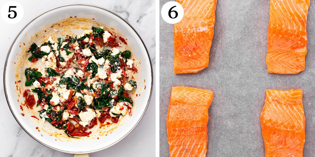 Yummy Mediterranean Stuffed Salmon