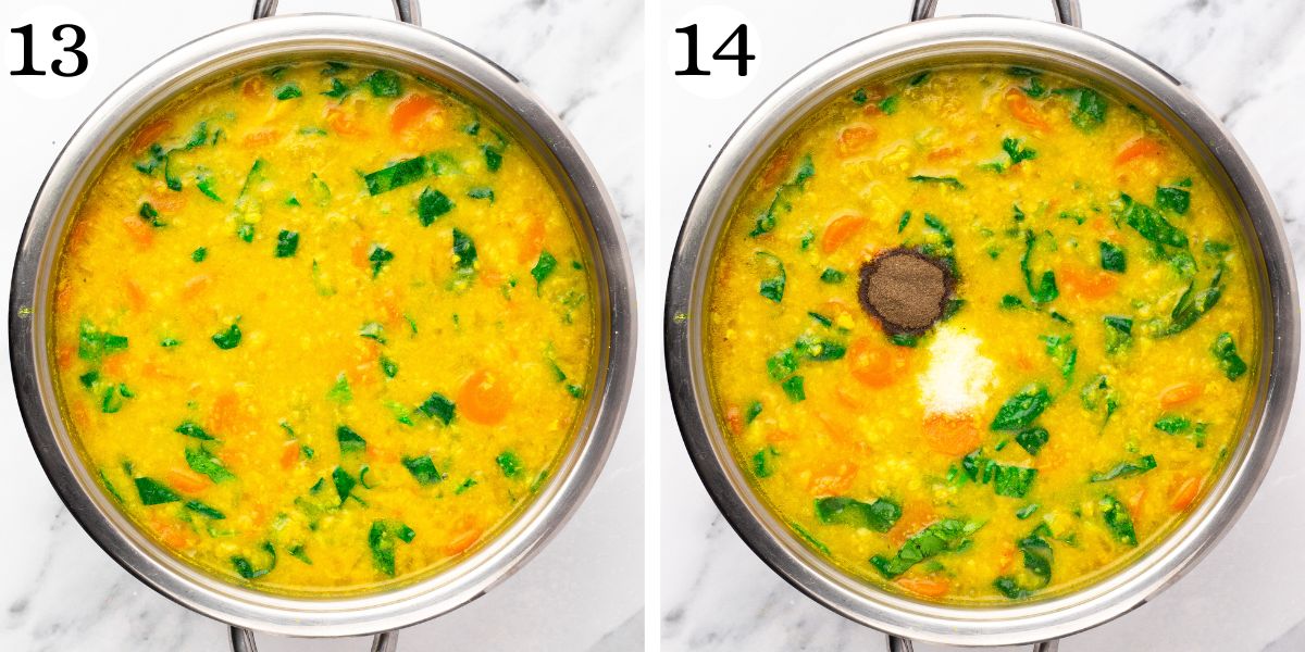 Savory Turmeric Chicken Soup Instructions 13-14