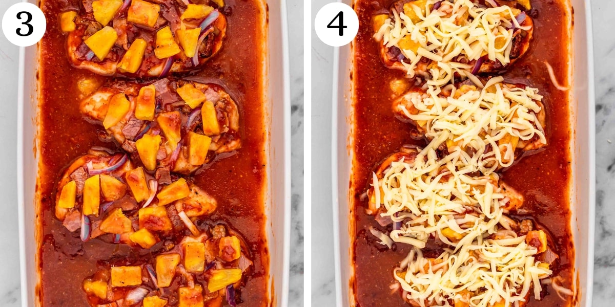 Quick Pineapple BBQ Chicken with Bacon