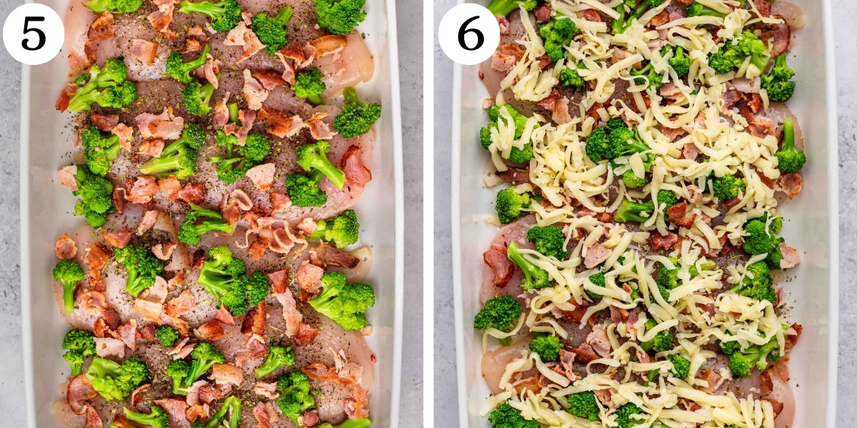 Healthy Broccoli Bacon Cheddar Chicken