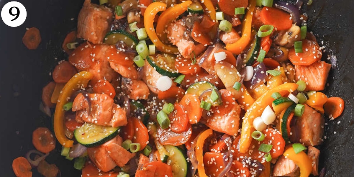 Nutritious Salmon Stir Fry