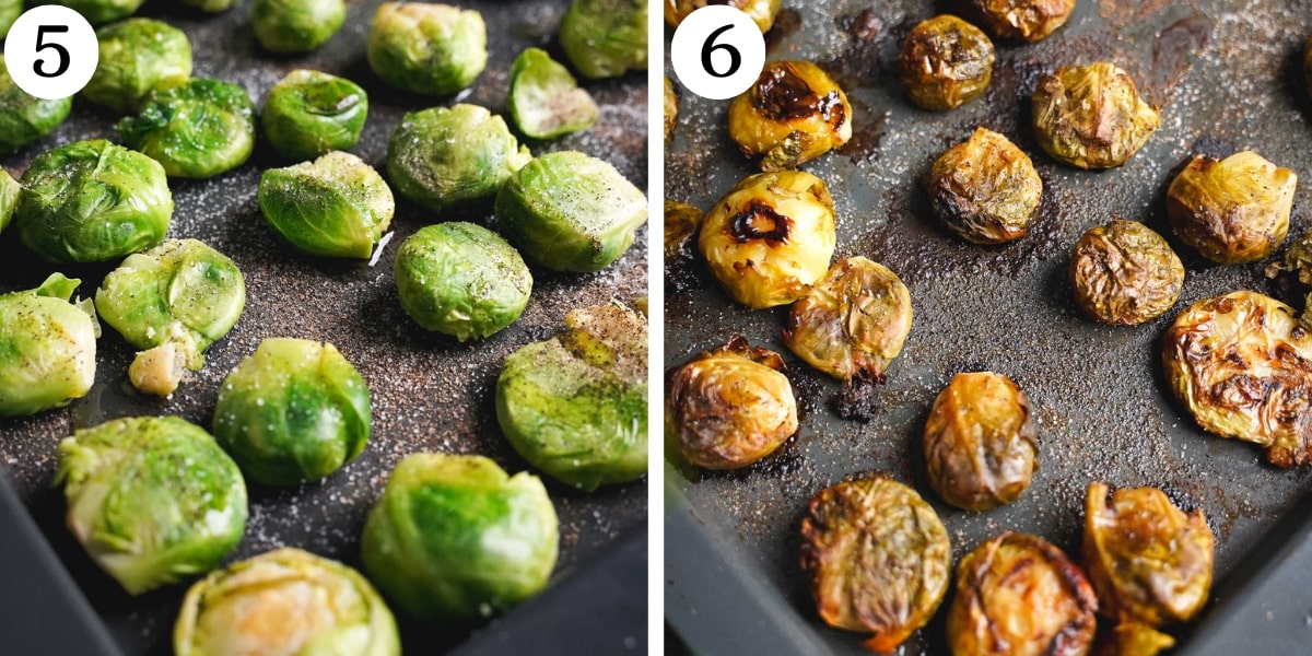 Easy Smashed Brussels Sprouts