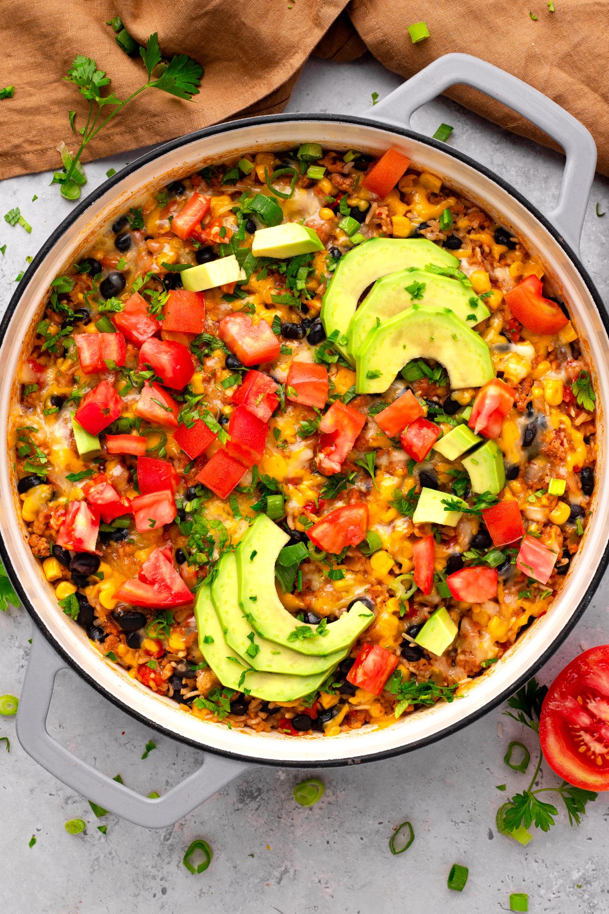 Burrito Bowl in a Skillet