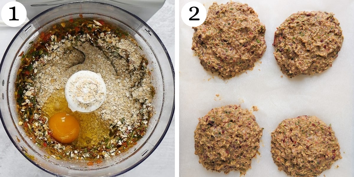 Savory Red Kidney Bean Burger Bowls