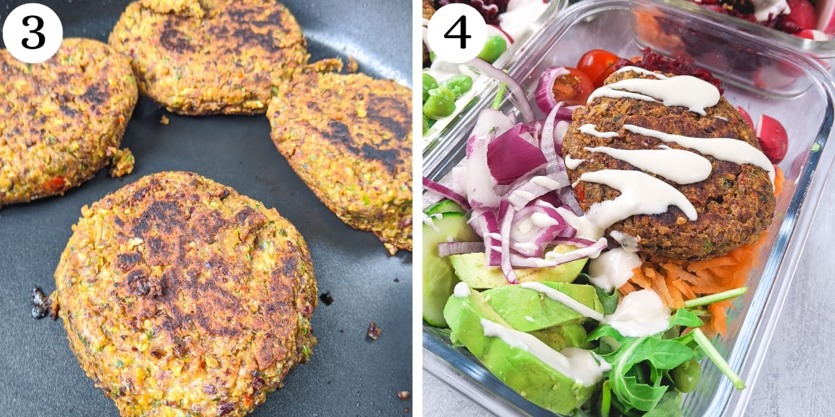 Mouthwatering Red Kidney Bean Burger Bowls