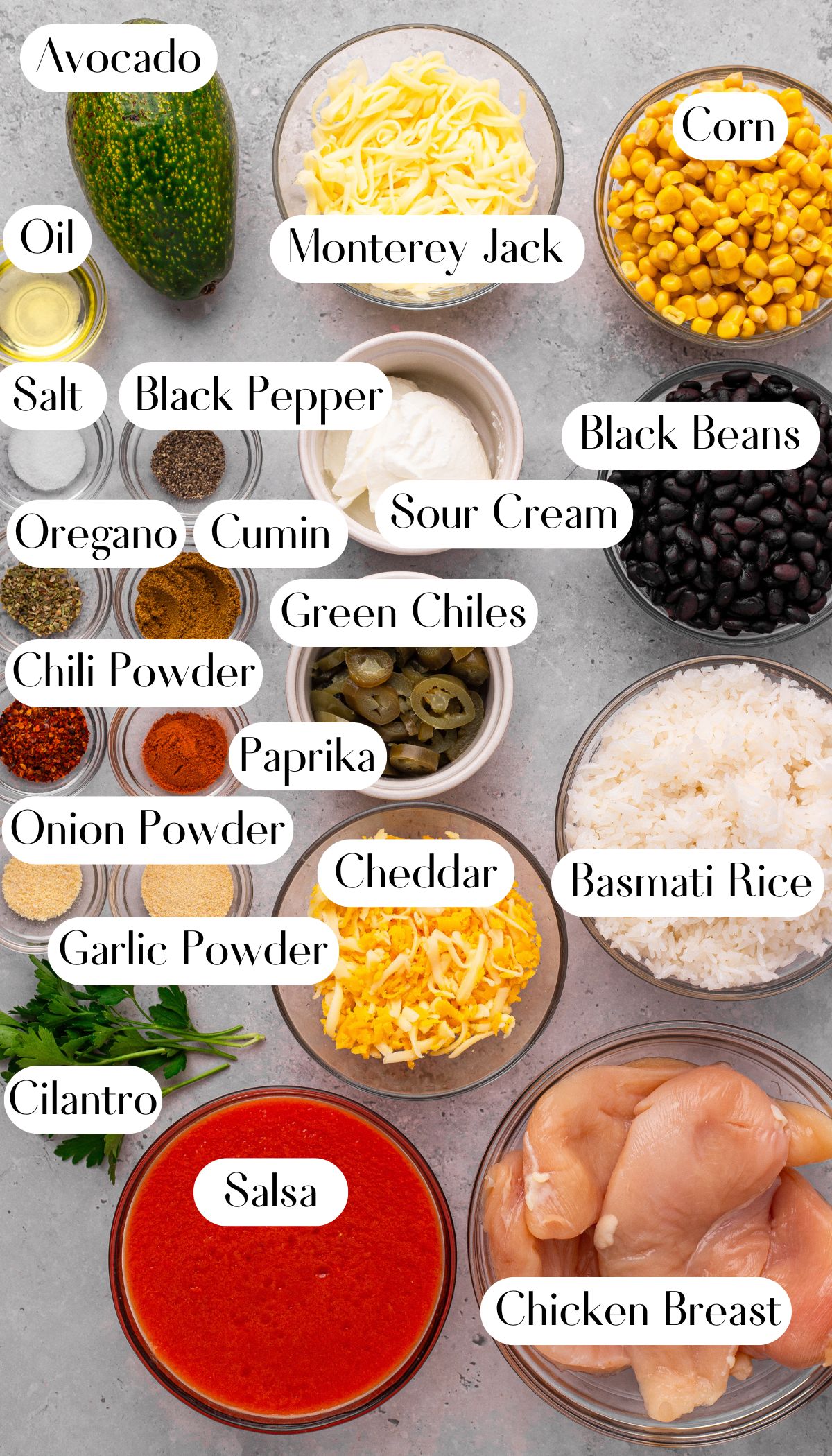 Yummy Baked Salsa Chicken Ingredients