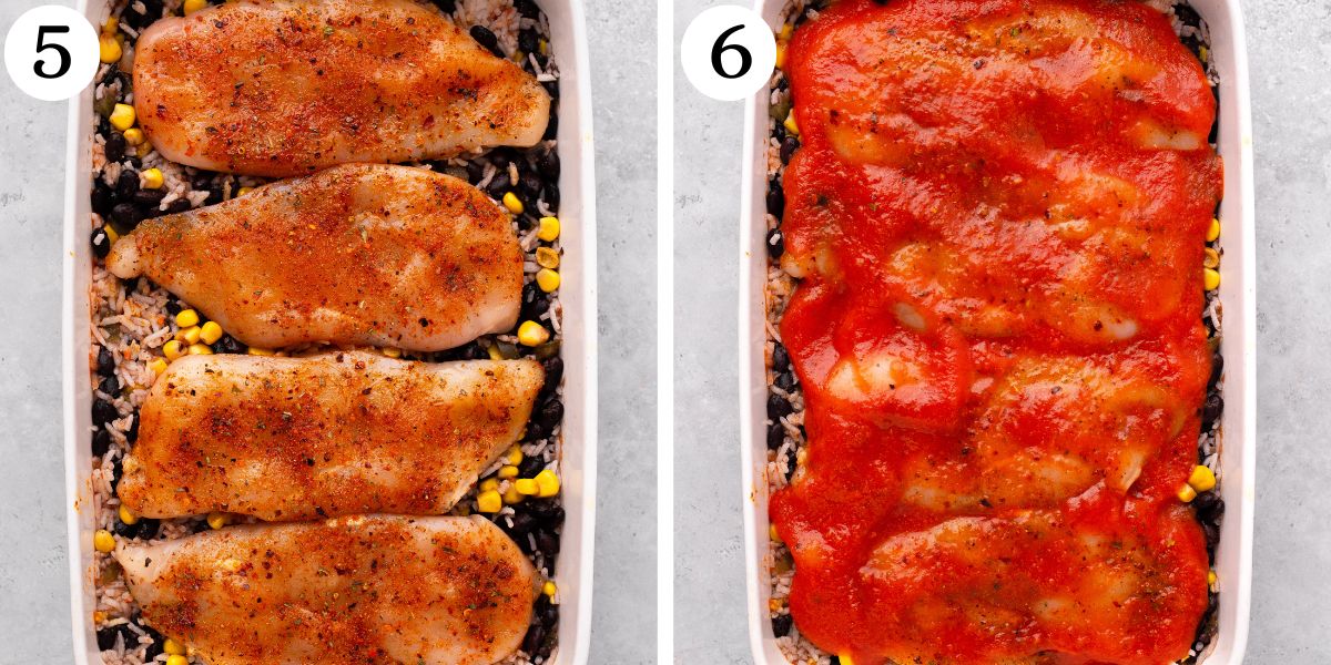 Savory Baked Salsa Chicken