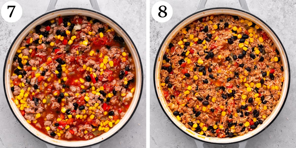 Delectable Burrito Bowl in a Skillet
