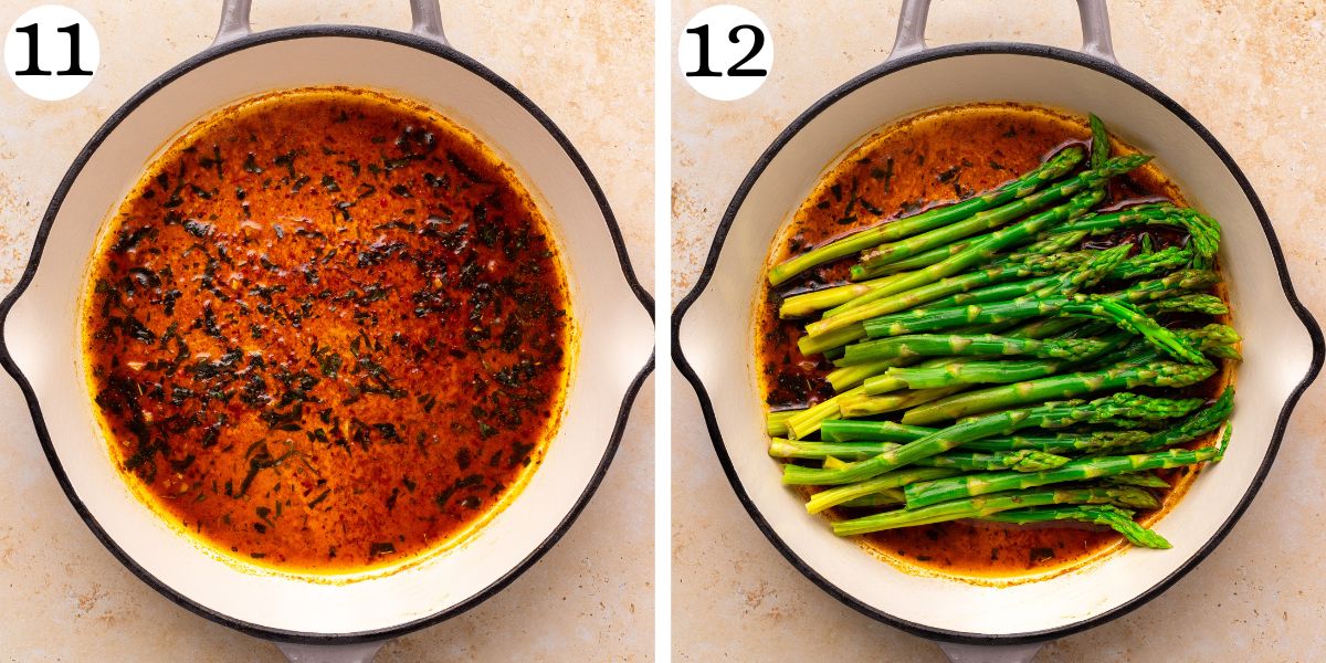 Mouthwatering Garlic Butter Chicken Bites with Asparagus