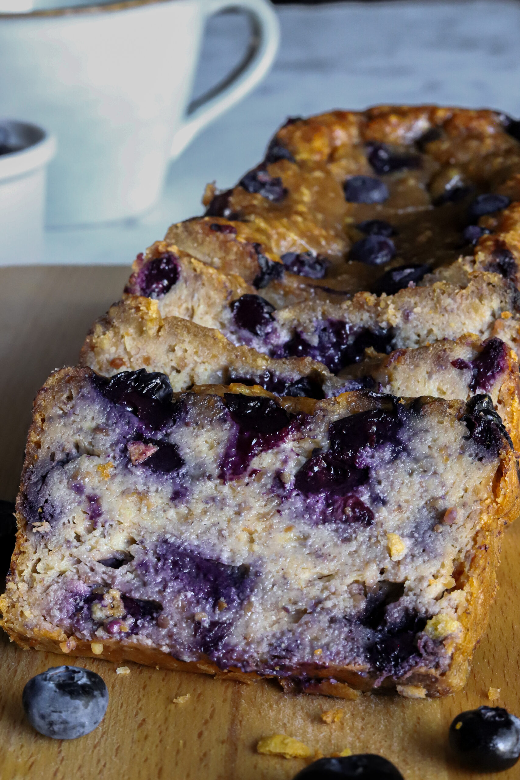 Flourless Blueberry Banana Bread