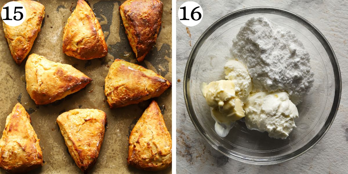 Mouthwatering Carrot Cake Protein Scones with Greek Yogurt