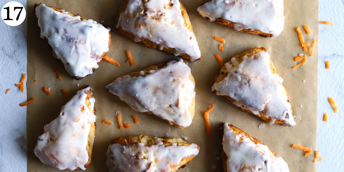 Satisying Carrot Cake Protein Scones with Greek Yogurt