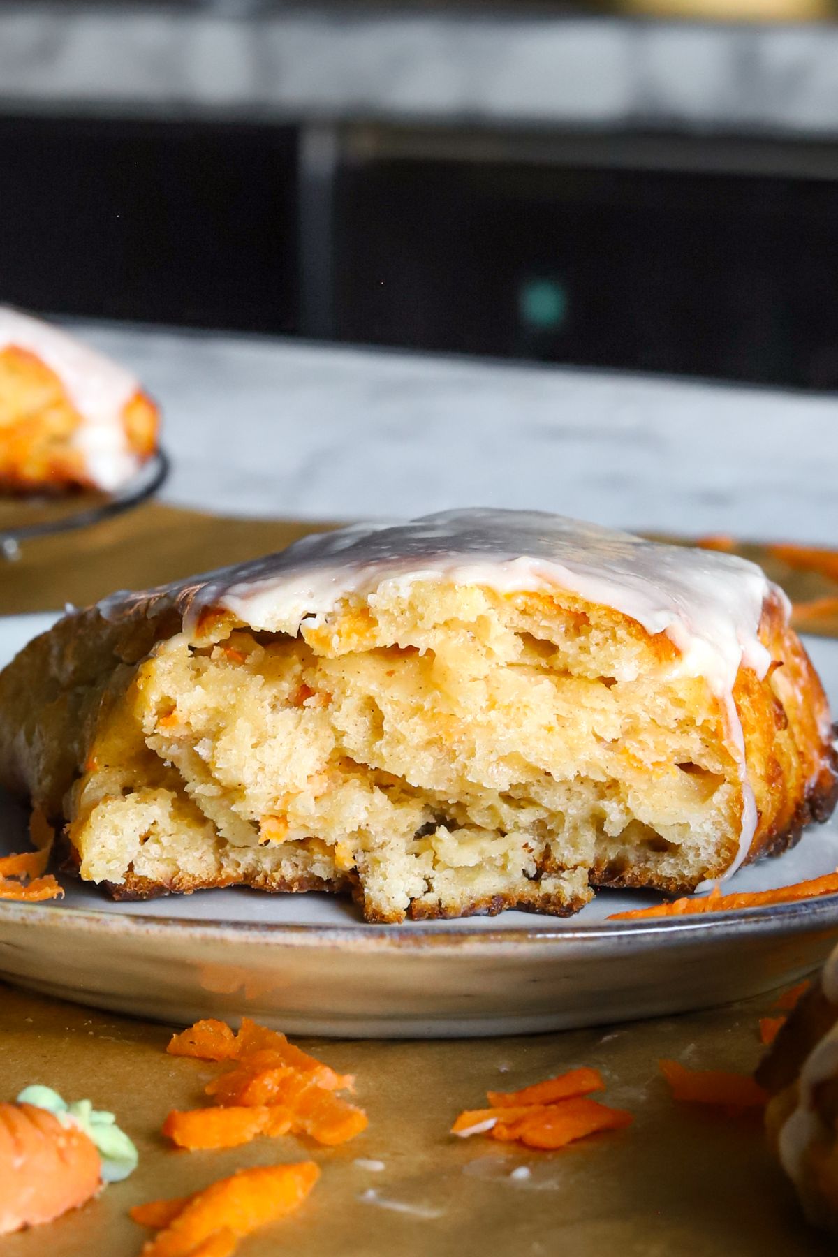 Gluten Free Carrot Cake Protein Scones with Greek Yogurt
