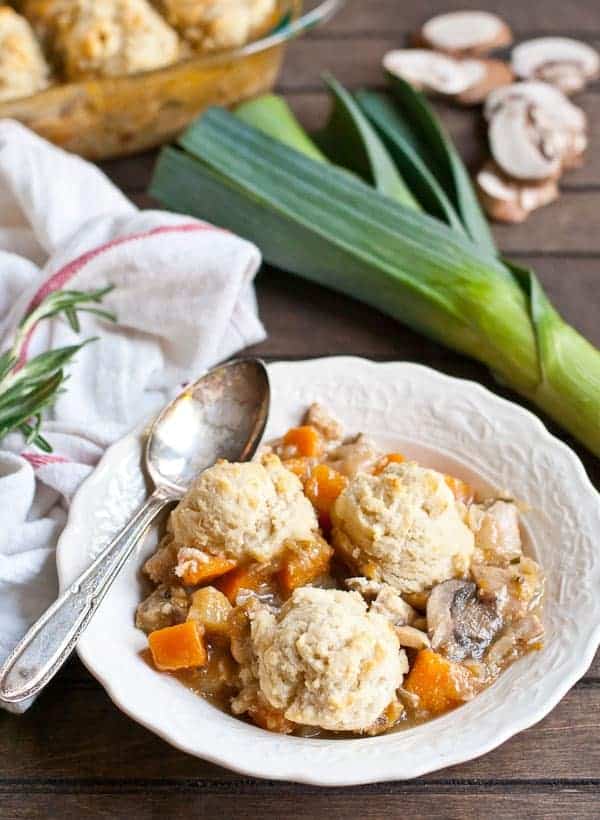 19. Chicken and Butternut Squash Biscuit Casserole