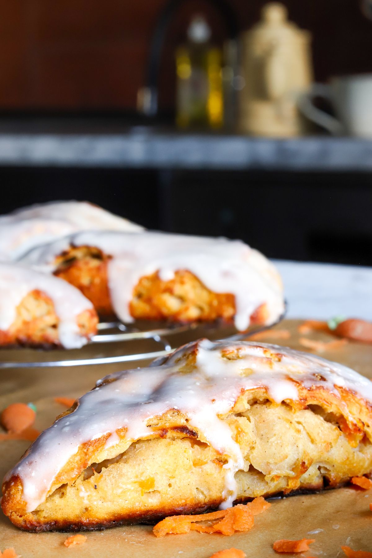 Tasty Carrot Cake Protein Scones with Greek Yogurt